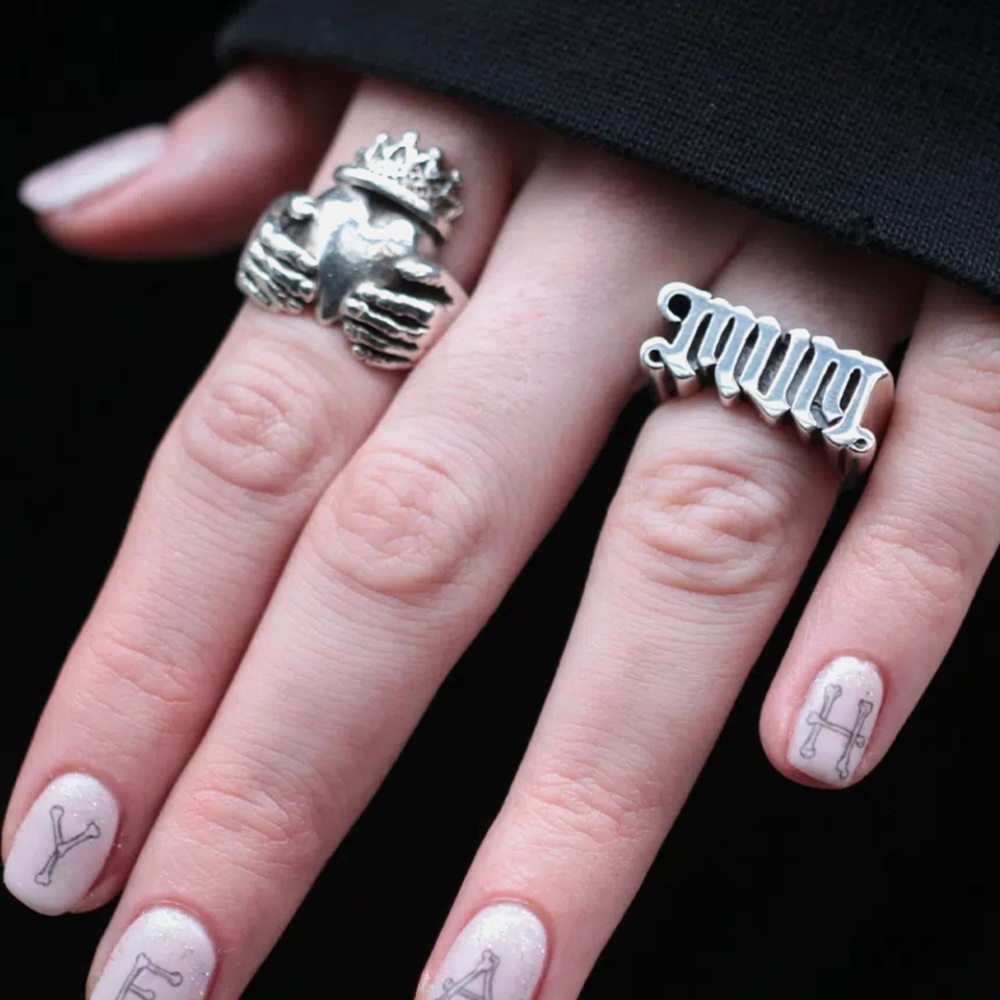 The Great Frog, Claddagh Ring, Sterling Silver, size 5.5US